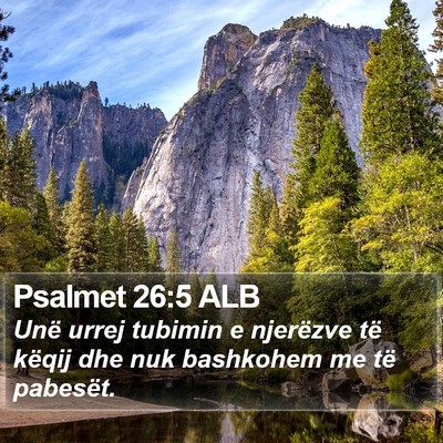 Psalmet 26:5 ALB Bible Verse Image