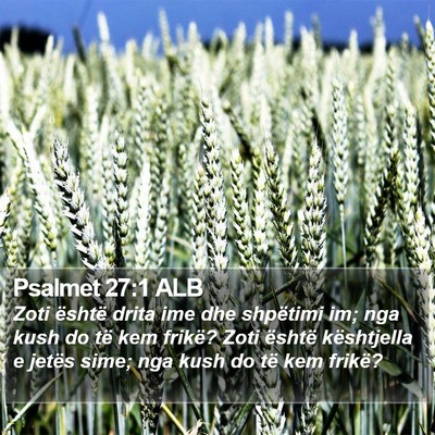 Psalmet 27:1 ALB Bible Verse Image