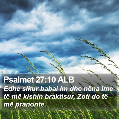 Psalmet 27:10 ALB Bible Verse Image
