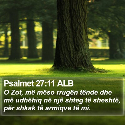 Psalmet 27:11 ALB Bible Verse Image