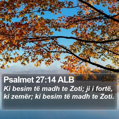 Psalmet 27:14 ALB Bible Verse Image