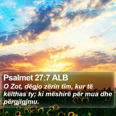 Psalmet 27:7 ALB Bible Verse Image