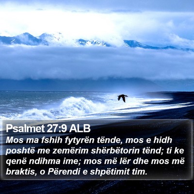 Psalmet 27:9 ALB Bible Verse Image