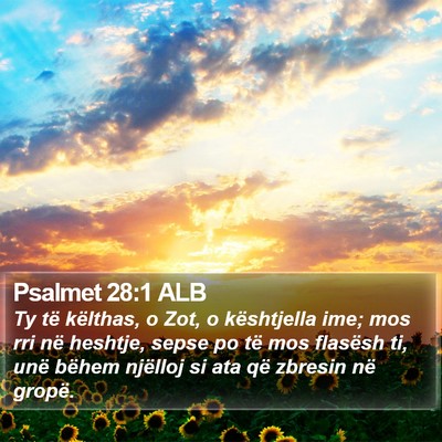 Psalmet 28:1 ALB Bible Verse Image