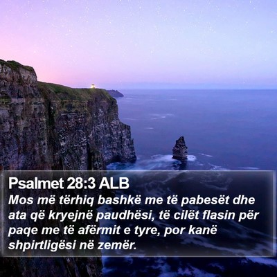 Psalmet 28:3 ALB Bible Verse Image
