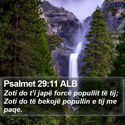Psalmet 29:11 ALB Bible Verse Image