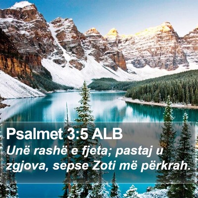 Psalmet 3:5 ALB Bible Verse Image