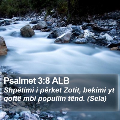 Psalmet 3:8 ALB Bible Verse Image