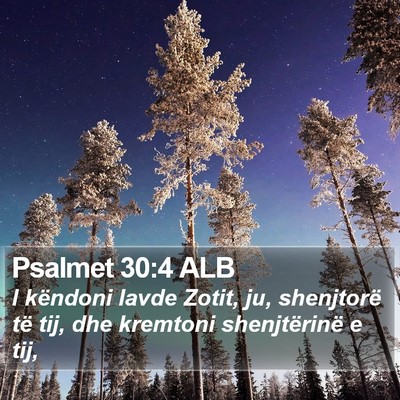 Psalmet 30:4 ALB Bible Verse Image