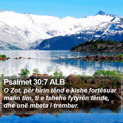 Psalmet 30:7 ALB Bible Verse Image