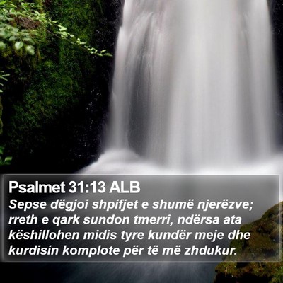 Psalmet 31:13 ALB Bible Verse Image