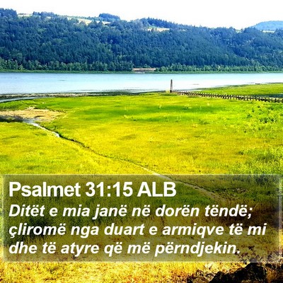 Psalmet 31:15 ALB Bible Verse Image
