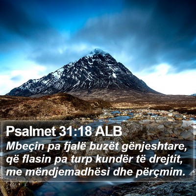 Psalmet 31:18 ALB Bible Verse Image