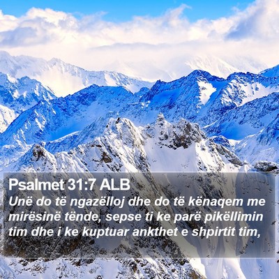 Psalmet 31:7 ALB Bible Verse Image