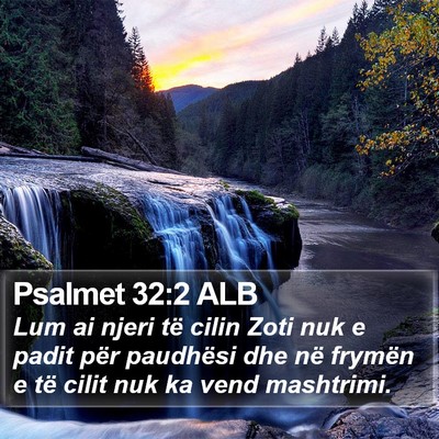 Psalmet 32:2 ALB Bible Verse Image