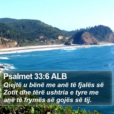Psalmet 33:6 ALB Bible Verse Image