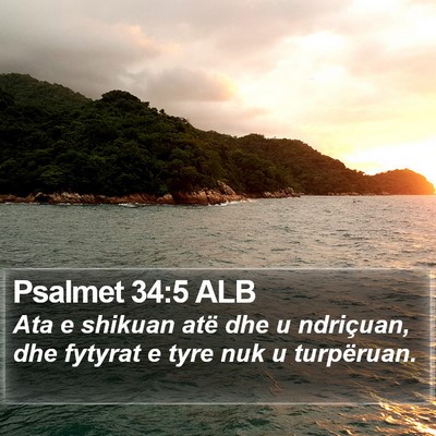 Psalmet 34:5 ALB Bible Verse Image