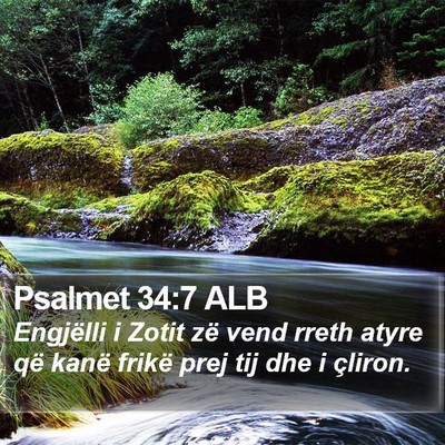 Psalmet 34:7 ALB Bible Verse Image