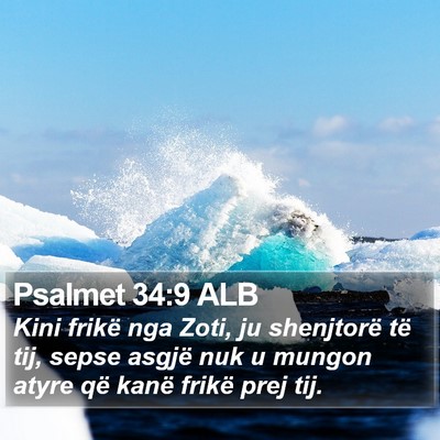 Psalmet 34:9 ALB Bible Verse Image