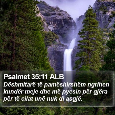 Psalmet 35:11 ALB Bible Verse Image