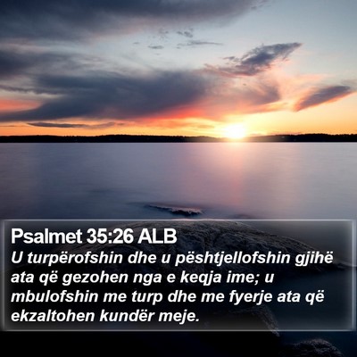 Psalmet 35:26 ALB Bible Verse Image