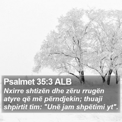 Psalmet 35:3 ALB Bible Verse Image