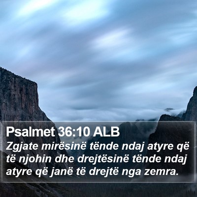 Psalmet 36:10 ALB Bible Verse Image