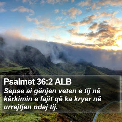 Psalmet 36:2 ALB Bible Verse Image