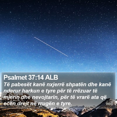 Psalmet 37:14 ALB Bible Verse Image