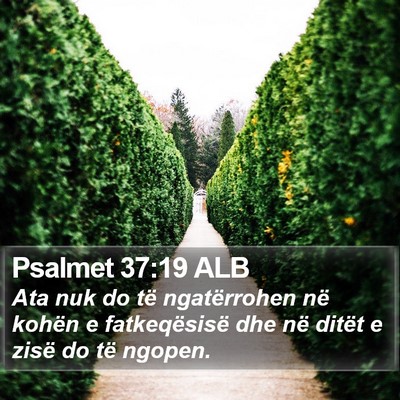 Psalmet 37:19 ALB Bible Verse Image