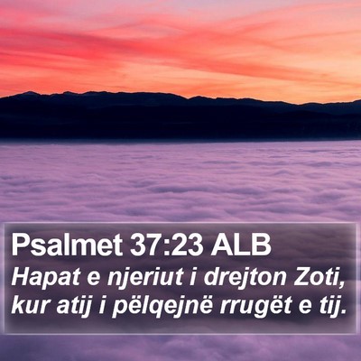 Psalmet 37:23 ALB Bible Verse Image