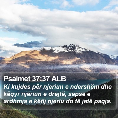 Psalmet 37:37 ALB Bible Verse Image