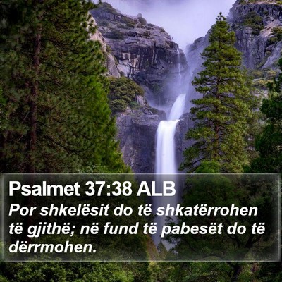 Psalmet 37:38 ALB Bible Verse Image