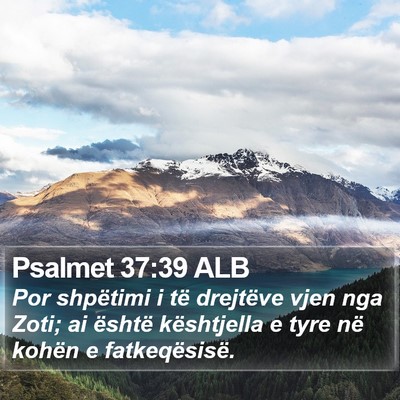 Psalmet 37:39 ALB Bible Verse Image