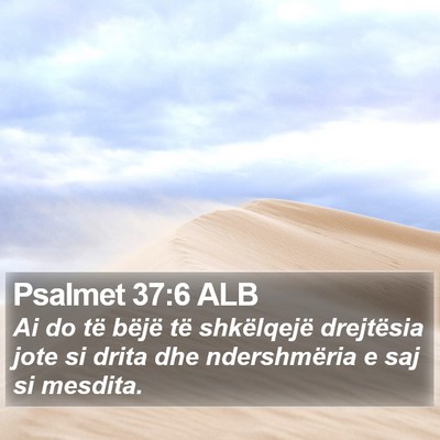 Psalmet 37:6 ALB Bible Verse Image