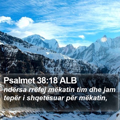 Psalmet 38:18 ALB Bible Verse Image