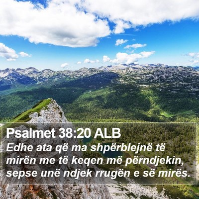 Psalmet 38:20 ALB Bible Verse Image