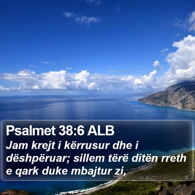 Psalmet 38:6 ALB Bible Verse Image