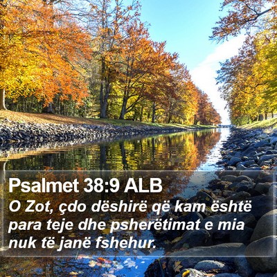 Psalmet 38:9 ALB Bible Verse Image