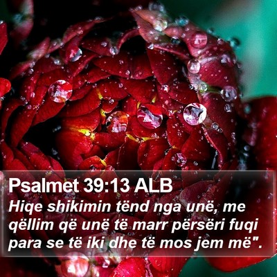 Psalmet 39:13 ALB Bible Verse Image