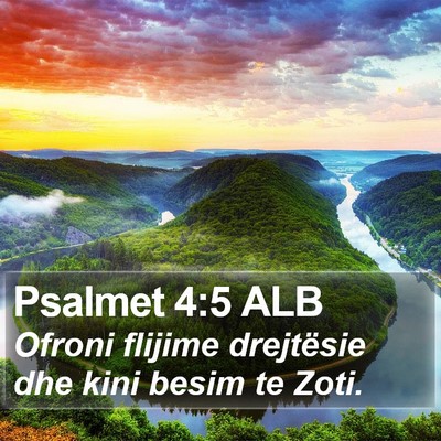 Psalmet 4:5 ALB Bible Verse Image