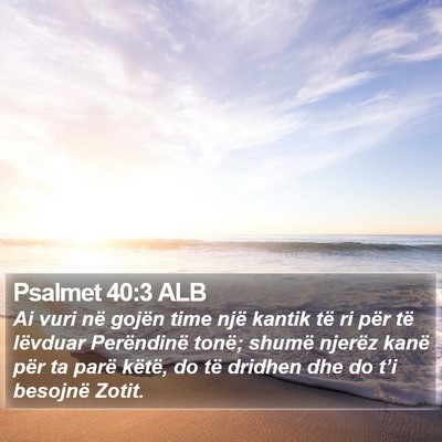 Psalmet 40:3 ALB Bible Verse Image