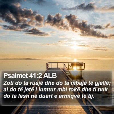 Psalmet 41:2 ALB Bible Verse Image