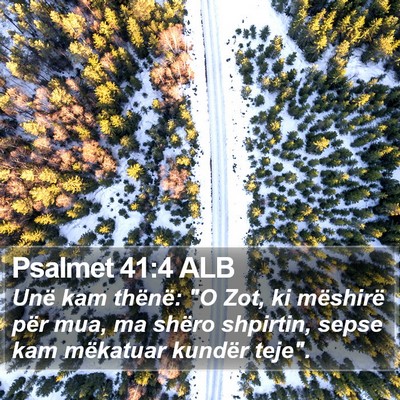Psalmet 41:4 ALB Bible Verse Image