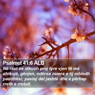 Psalmet 41:6 ALB Bible Verse Image