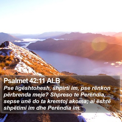 Psalmet 42:11 ALB Bible Verse Image