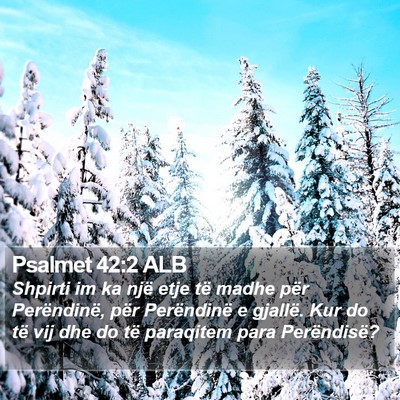 Psalmet 42:2 ALB Bible Verse Image
