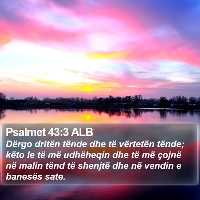 Psalmet 43:3 ALB Bible Verse Image