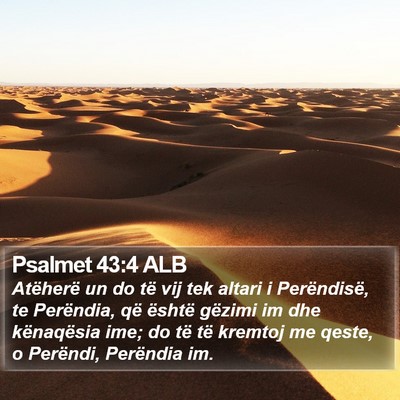 Psalmet 43:4 ALB Bible Verse Image