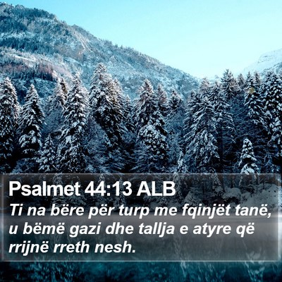 Psalmet 44:13 ALB Bible Verse Image